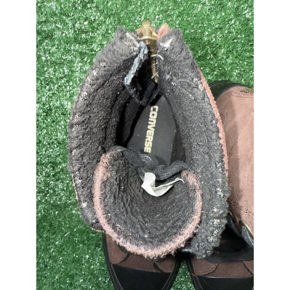 Converse All Star Fur Lined Brown Suede High Top Ankle Boots Women’s Size 6.5 - Picture 12 of 14